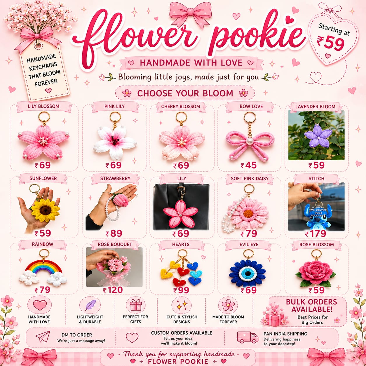 Flower Pookie - NVB Handmade